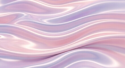 Pastel Iridescent Silk Waves