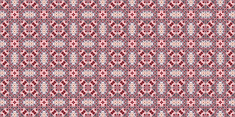 Seamless abstract pattern. Wide carpet pattern. Abstract banner background. Art woven background