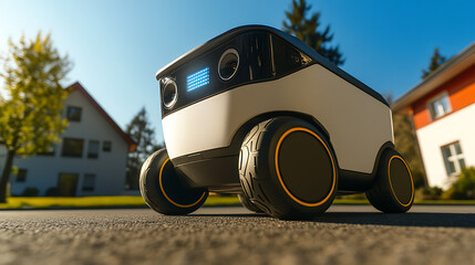 Autonomous Delivery Robot on Residential Street