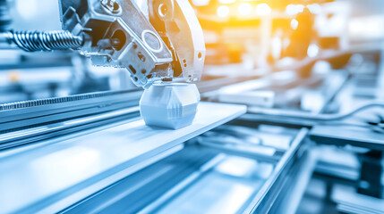 Automated Robotic Arm Assembling Components on a Conveyor Belt