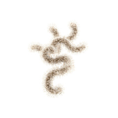 Abstract Microscopic Organism Intricate Beige Filamentous Structure