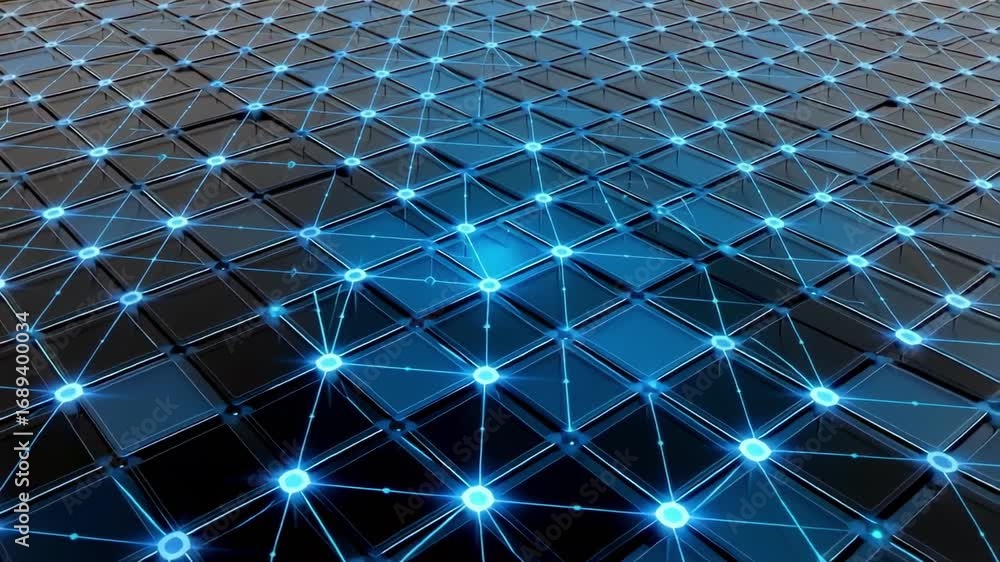 Poster network connection abstract background technology concept digital data communication grid 3d