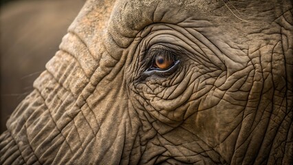 Fototapeta premium close up of elephant head