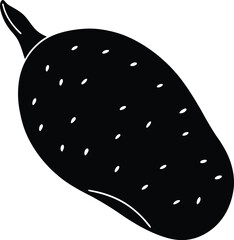 Abstract articulated humanoid figure with geometric shapes and light effects transparent background