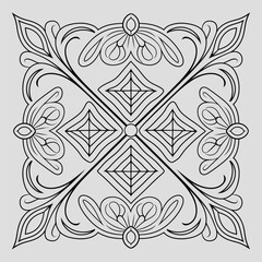 Ornamental Floral Mandala Vector Pattern Design