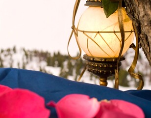 Warm light, romantic scene