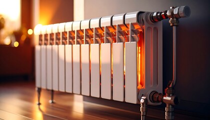 Warm radiator in a room (1)