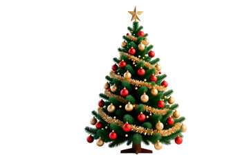 Obraz premium decorated christmas tree