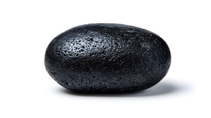 Black Lava Rock: Smooth, Volcanic Texture Close-Up