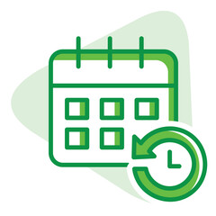 Timekeeping and Flexibility Vector Illustration Icon Design for Workforce Accountability