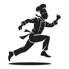 Obraz premium chef silhouette vector