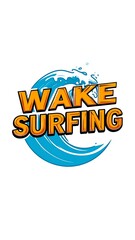 Wake surfing logo