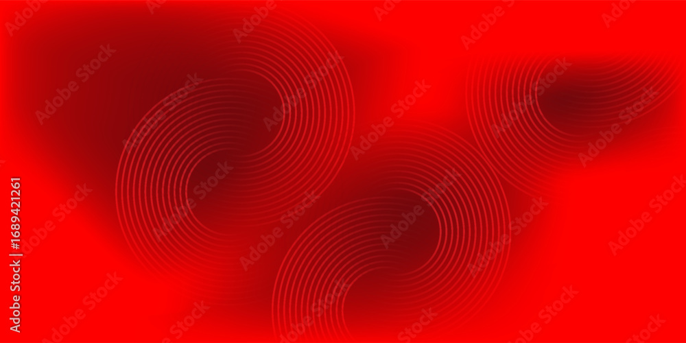 Poster red abstract circle background with dynamic shapes composition modern abstract design illustration