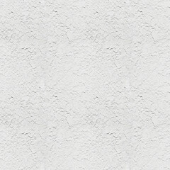 Seamless texture of white rough plaster with a relief surface. The perfect backdrop for 3D models, graphic design, and architectural visualizations.
