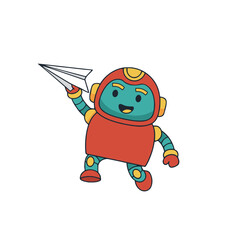 Red Bot UI Illustrations – 40 Cute Mascot States