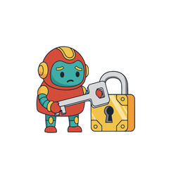 Red Bot UI Illustrations – 40 Cute Mascot States