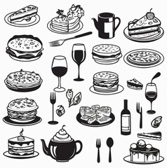 icon set. Paper cup icon. Containing coffee, paper, drink, cup, disposable, mug, container, and More. editable stroke. vector illustration