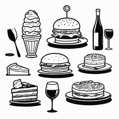 icon set. Paper cup icon. Containing coffee, paper, drink, cup, disposable, mug, container, and More. editable stroke. vector illustration