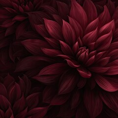 Burgundy Bloom Abstract Floral Art Close Up