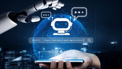 AI assistant with voice chat interface, combining smart chatbot, voice command, and AI-powered control search tools. Agentic AI assistant helps users search and chat naturally. Muxer