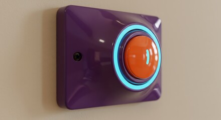 Neon Pulse: Digital Button