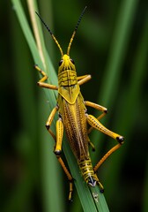 Golden Grasshopper's Gaze