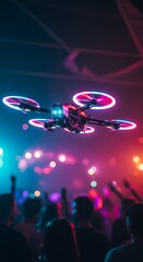 Neon Nights: Drone's Eye View