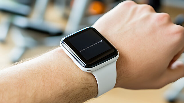 Smartwatch Displaying Activity Tracker on Wrist