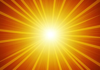 Obraz premium Bright golden sunburst radiating warmth and energy