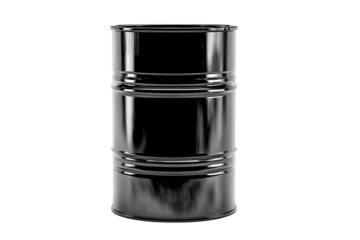 Black metal drum on black background