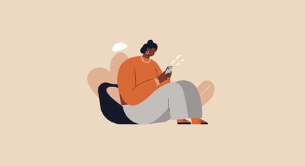 Person comfortably uses a smartphone, illustrating digital communication, social media, or technology in modern lifestyle. Ideal for tech, lifestyle, and communication concepts.