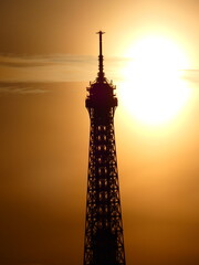 Eiffel tower Sunset