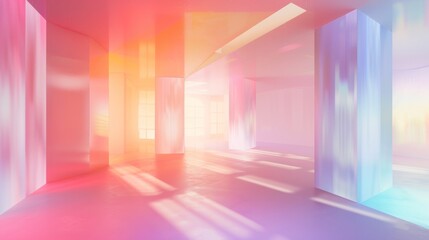 Colorful abstract interior design background