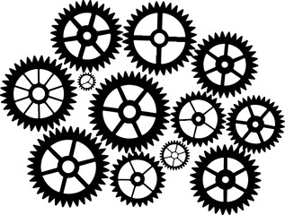 Mechanical Gears and Cogs Vector Graphic Bundle &ndash; Industrial and Steampunk Gear Collection