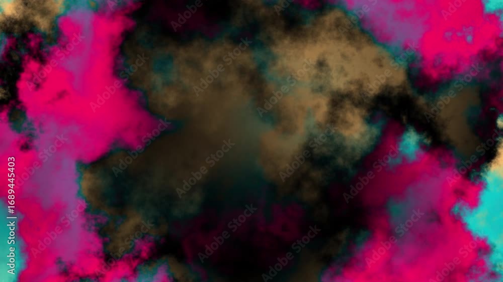 Poster looped grunge background pattern movement visualization similar to clouds moving and changing colors