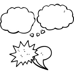 set of speech bubbles