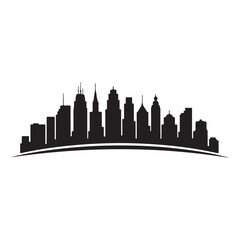 Fototapeta premium modern city skyline silhouette vector