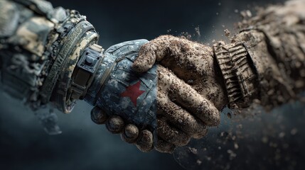 military negotiation scene with symbolic handshake military technology israel seeks us help to prevent turkish military escalation future of warfare defense strategies