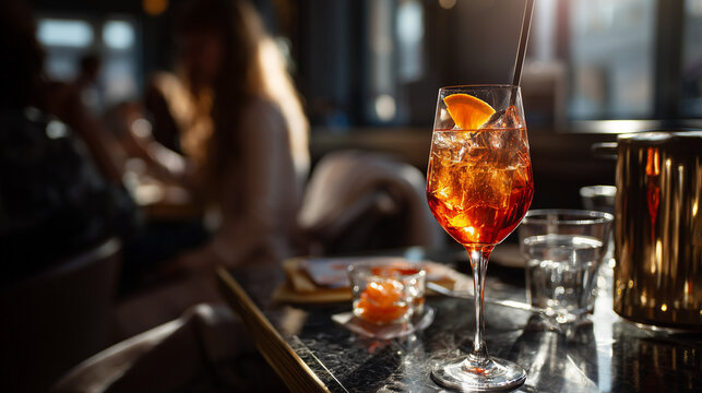 A spritz in a bar