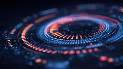 data analysis action in a digital environment technology sector abstract viewpoint on cybersecurity challenges