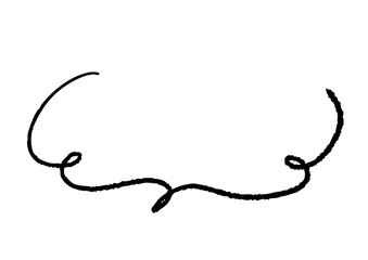 シンプルなペンの手書き吹き出し ベクター