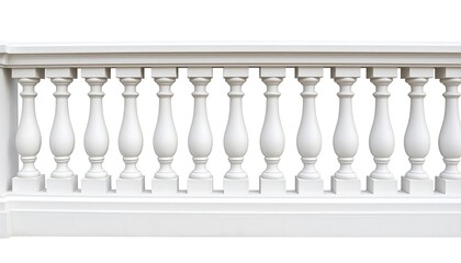 Classic white balustrade