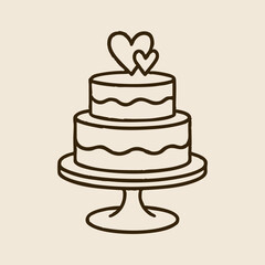 Hand Drawn Wedding cake Illustration Collection