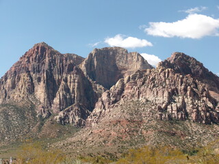 mountain landscape with blue sky