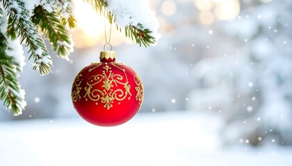 Snowy Christmas bauble