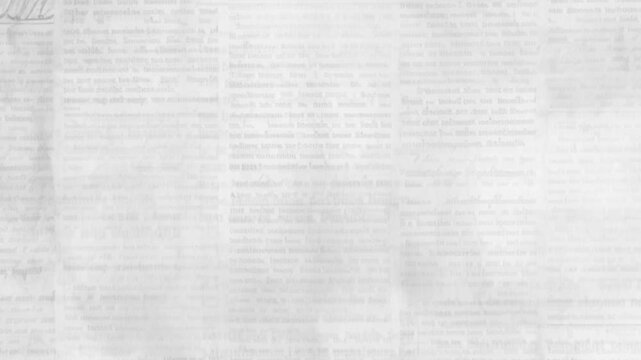 Vintage newspaper collage loop.Black and white stop-motion loop of vintage news clippings,Background video and copy space for advertising elements.Stop motion background video	