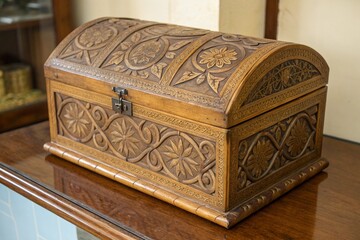 he casket is antique