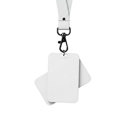 Clear plastic badge id card