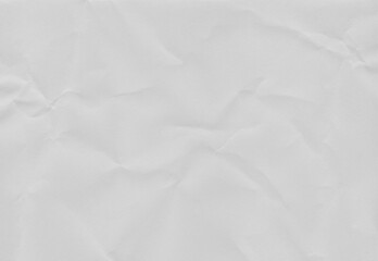Blank Crumpled White Paper Texture for Graphic Design Resource and Creative Background Surface