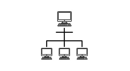 network, computer, connection, internet, system, technology, communication, data, sharing, hub, topology, server, client, device, digital, online, web, infrastructure, architecture, LAN, WAN, IT, clou